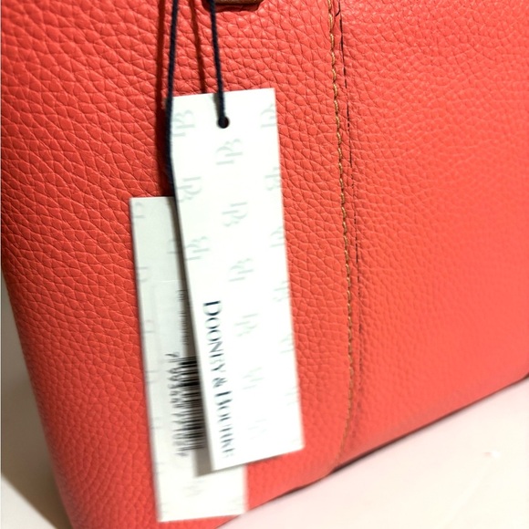 Dooney & Bourke coral  and Brown Shoulder Bag with Leather Straps - Picture 8 of 14